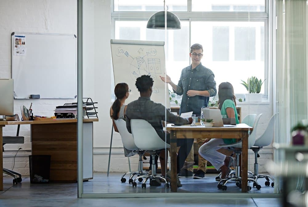 Modern office workspace